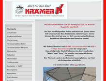 Tablet Screenshot of baustoffe-kraemer.net